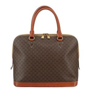 Celine Macadam Handbag Brown
